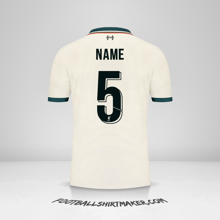 Trikot Liverpool FC Cup 2021/2022 Auswärts -  name - 5
