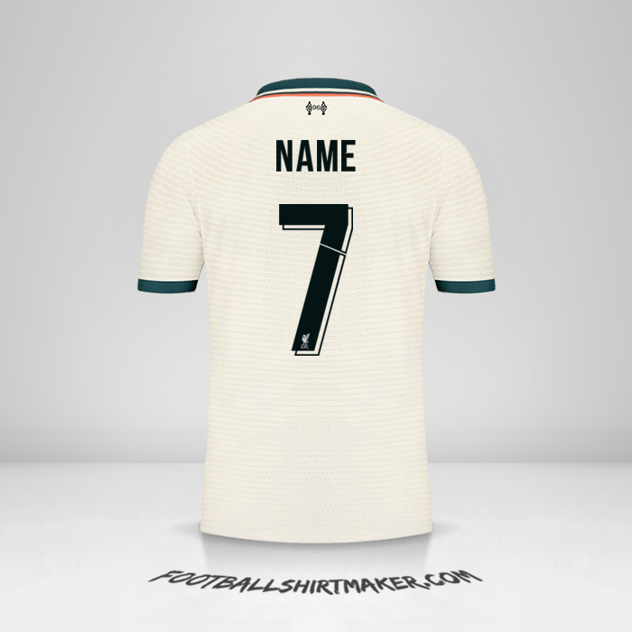 Shirt Liverpool FC Cup 2021/2022 Away -  name - 7