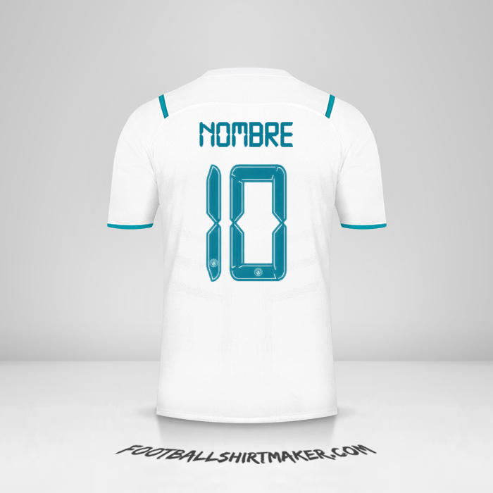 Jersey Manchester City Cup 2021/2022 Visita -  nombre - 10