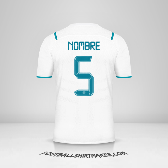 Jersey Manchester City Cup 2021/2022 Visita -  nombre - 5