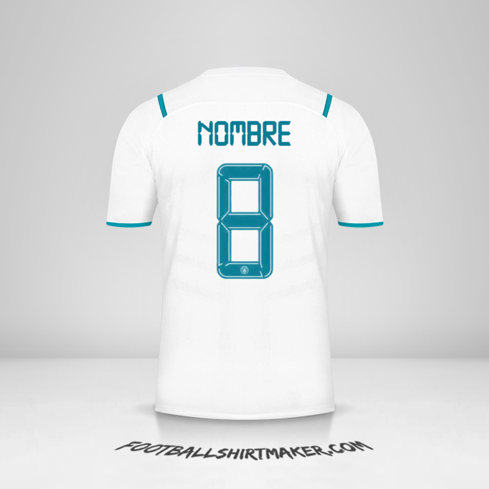 Jersey Manchester City Cup 2021/2022 Visita -  nombre - 8
