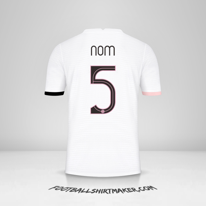 Maillot Paris Saint Germain Cup 2021/2022 Extérieur -  nom - 5