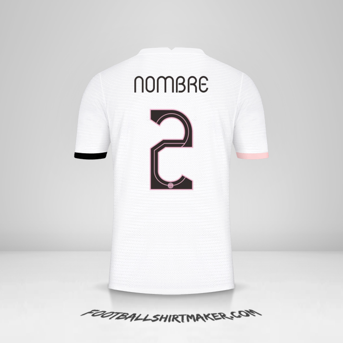 Jersey Paris Saint Germain Cup 2021/2022 Visita -  nombre - 2