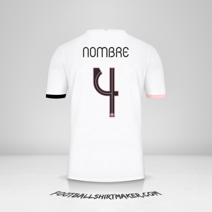 Jersey Paris Saint Germain Cup 2021/2022 Visita -  nombre - 4