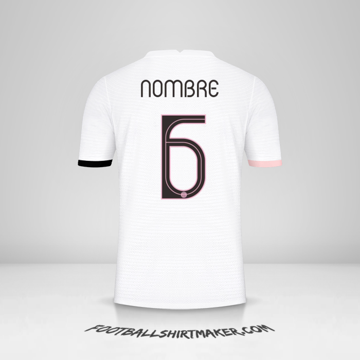Jersey Paris Saint Germain Cup 2021/2022 Visita -  nombre - 6
