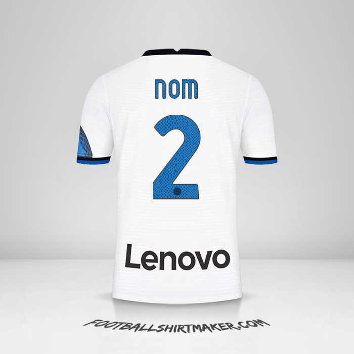 Maillot Inter 2021/2022 Extérieur -  nom - 2