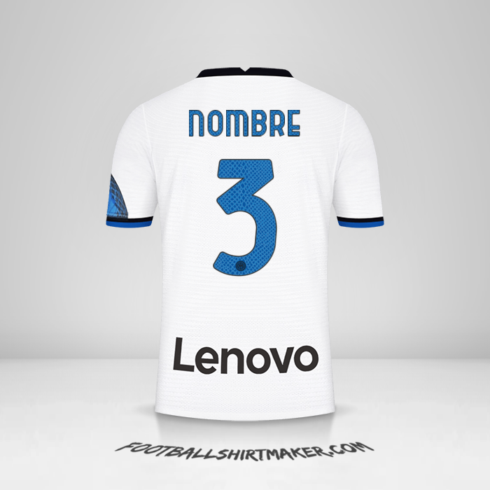 Jersey Inter 2021/2022 Visita -  nombre - 3