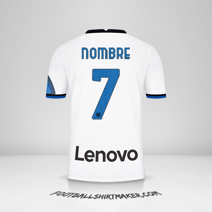 Camiseta Inter 2021/2022 Visita -  nombre - 7