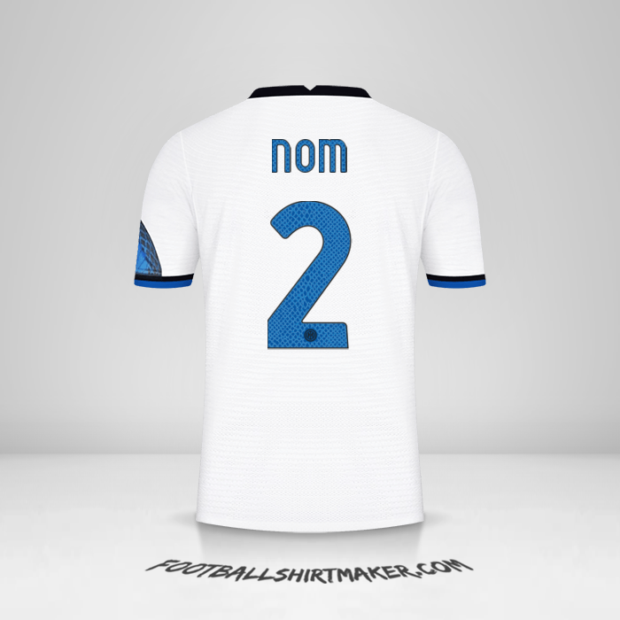 Maillot Inter Cup 2021/2022 Extérieur -  nom - 2