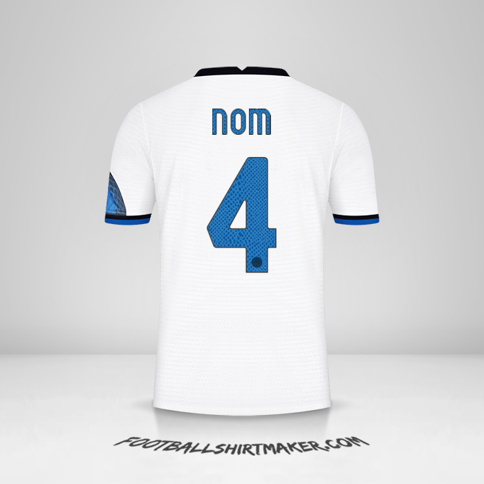 Maillot Inter Cup 2021/2022 Extérieur -  nom - 4
