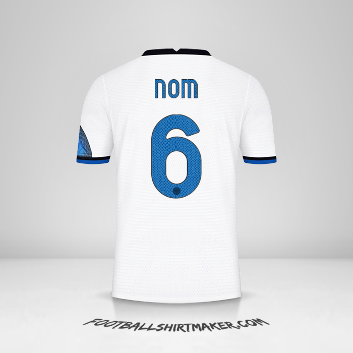 Maillot Inter Cup 2021/2022 Extérieur -  nom - 6