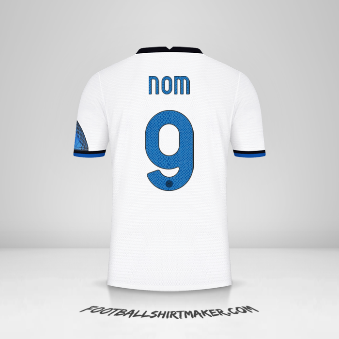 Maillot Inter Cup 2021/2022 Extérieur -  nom - 9
