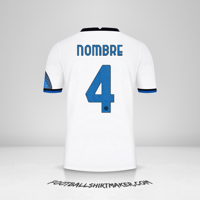 Jersey Inter Cup 2021/2022 Visita -  nombre - 4