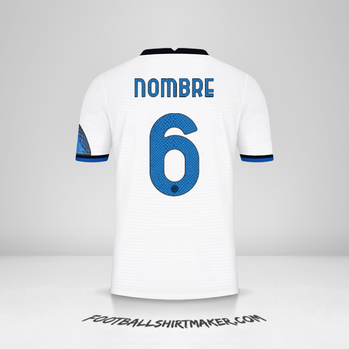 Jersey Inter Cup 2021/2022 Visita -  nombre - 6