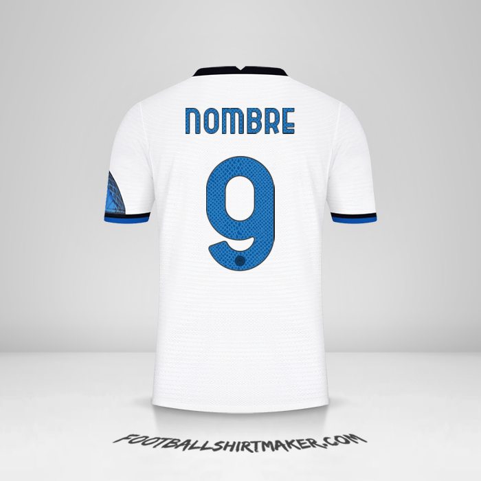 Camiseta Inter Cup 2021/2022 Visita -  nombre - 9