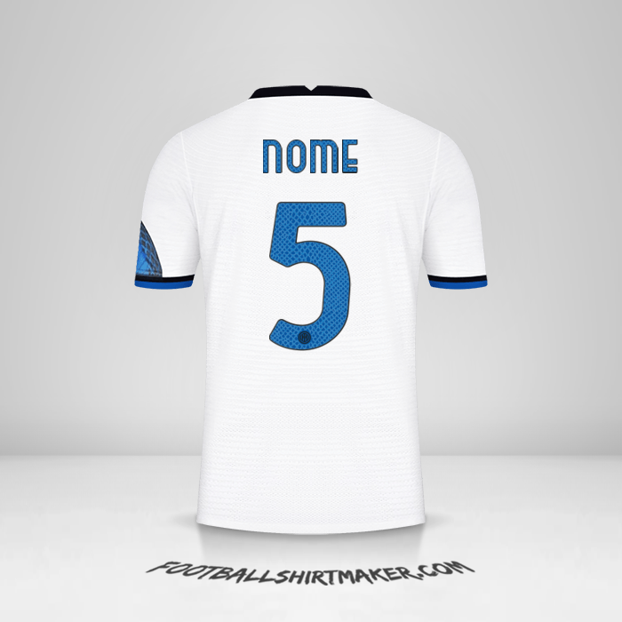 Maglia Inter Cup 2021/2022 Seconda -  nome - 5