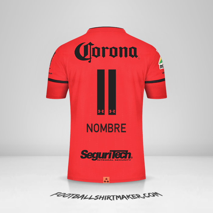 Jersey Toluca FC 2021/2022 -  nombre - 11