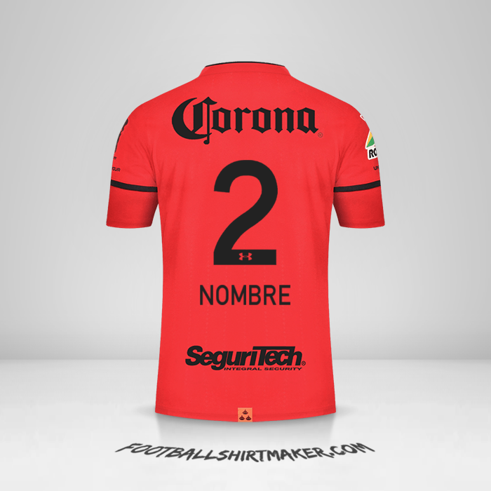 Jersey Toluca FC 2021/2022 -  nombre - 2