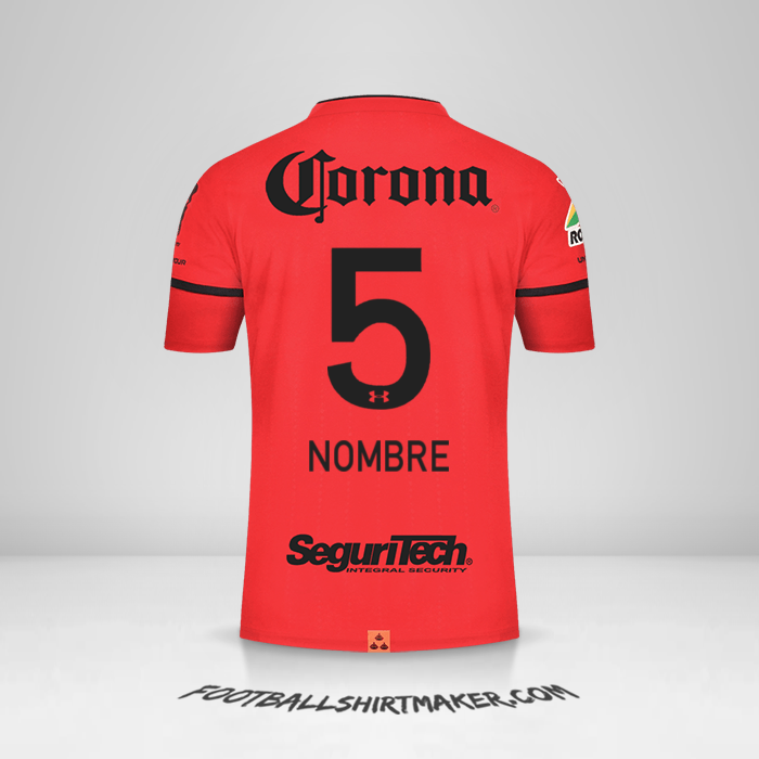 Camiseta Toluca FC 2021/2022 -  nombre - 5