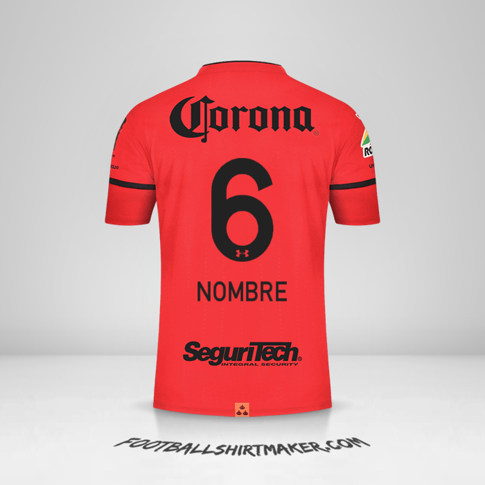 Jersey Toluca FC 2021/2022 -  nombre - 6