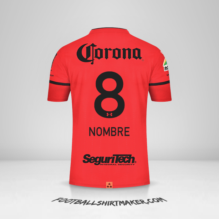 Camiseta Toluca FC 2021/2022 -  nombre - 8