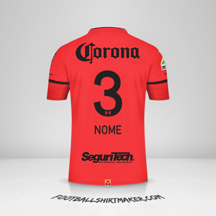 Camisa Toluca FC 2021/2022 -  nome - 3