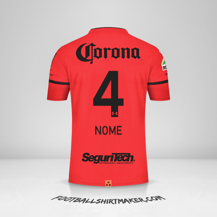 Camisola Toluca FC 2021/2022 -  nome - 4
