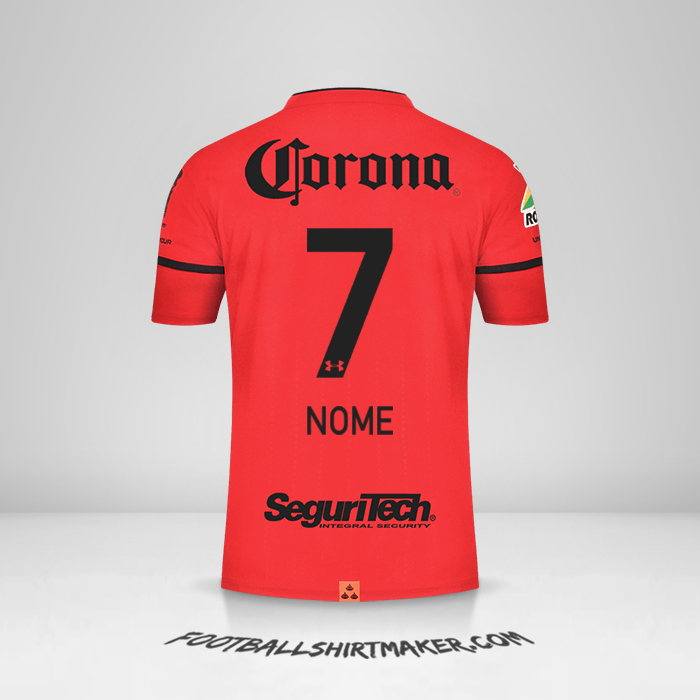 Camisola Toluca FC 2021/2022 -  nome - 7