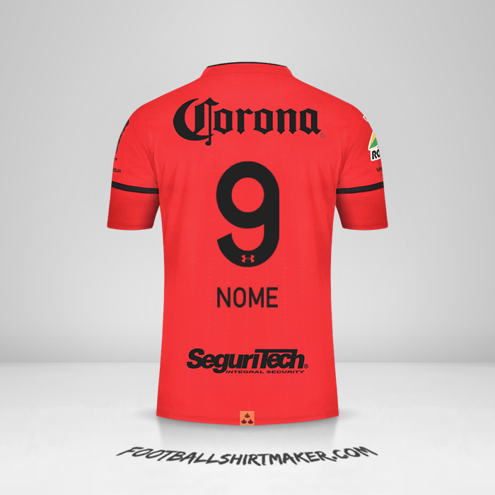 Camisola Toluca FC 2021/2022 -  nome - 9