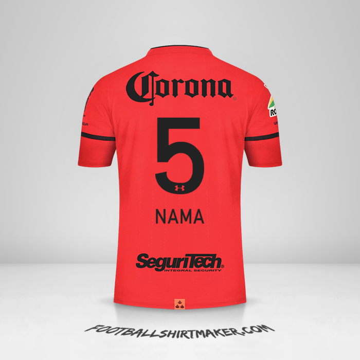 Jersey Toluca FC 2021/2022 -  nama - 5