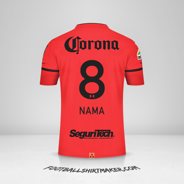 Jersey Toluca FC 2021/2022 -  nama - 8