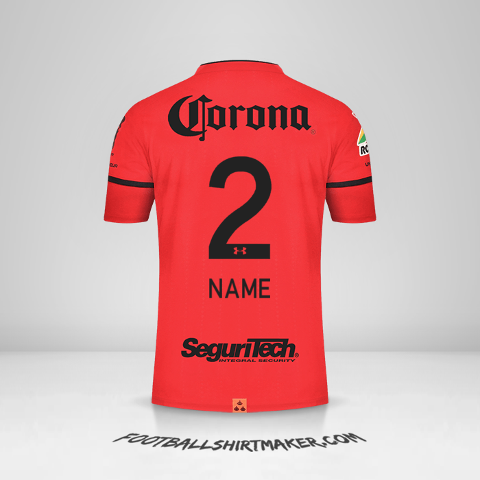 Jersey Toluca FC 2021/2022 -  name - 2