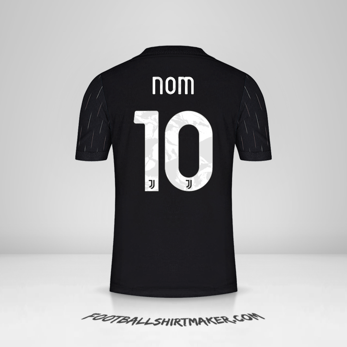 Maillot Juventus FC Cup 2021/2022 Extérieur -  nom - 10