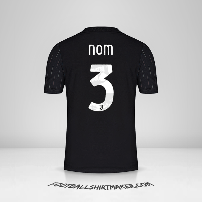 Maillot Juventus FC Cup 2021/2022 Extérieur -  nom - 3