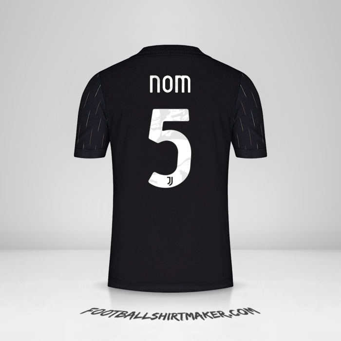 Maillot Juventus FC Cup 2021/2022 Extérieur -  nom - 5