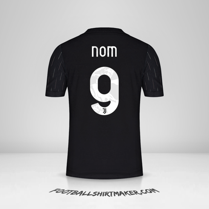 Maillot Juventus FC Cup 2021/2022 Extérieur -  nom - 9