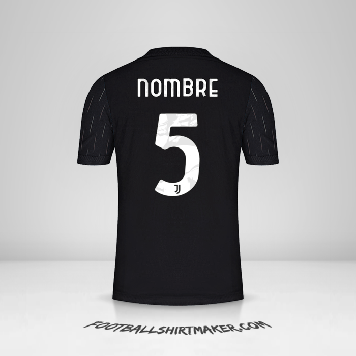Jersey Juventus FC Cup 2021/2022 Visita -  nombre - 5