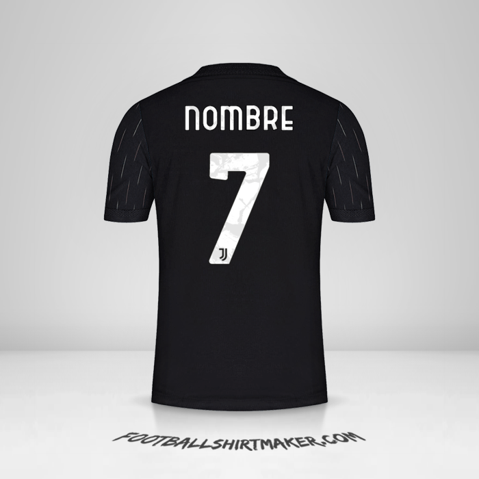 Jersey Juventus FC Cup 2021/2022 Visita -  nombre - 7