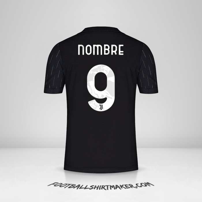 Jersey Juventus FC Cup 2021/2022 Visita -  nombre - 9
