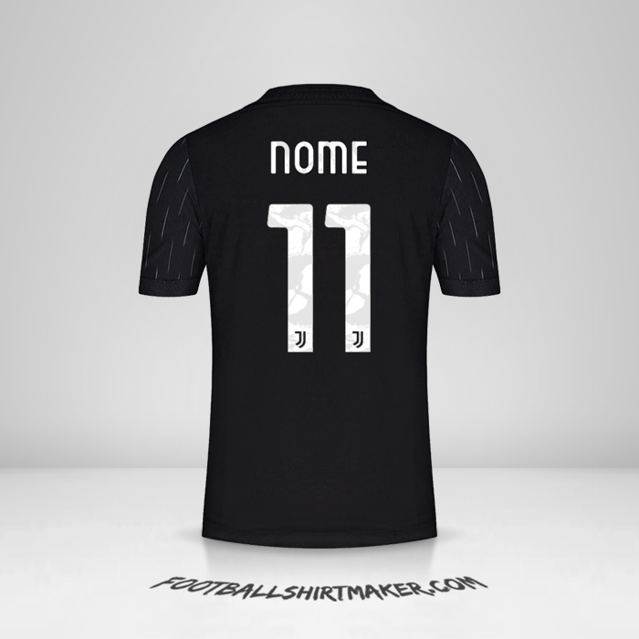 Maglia Juventus FC Cup 2021/2022 Seconda -  nome - 11