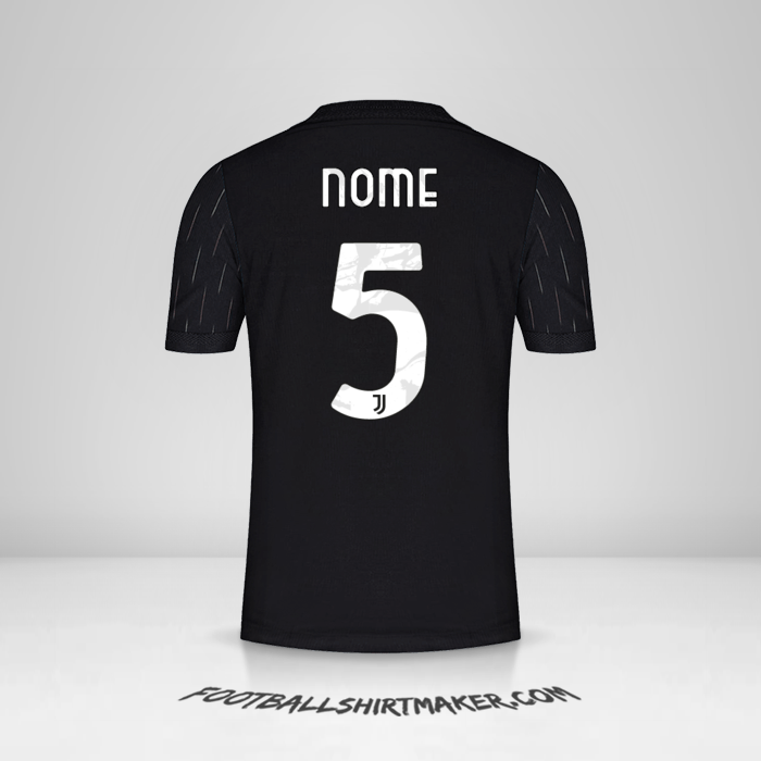 Maglia Juventus FC Cup 2021/2022 Seconda -  nome - 5