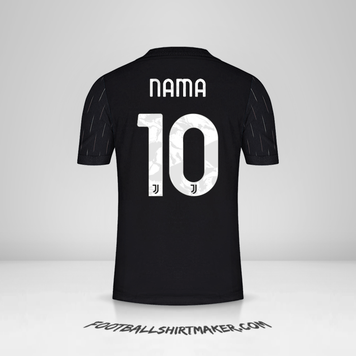 Jersey Juventus FC Cup 2021/2022 Alternatif -  nama - 10