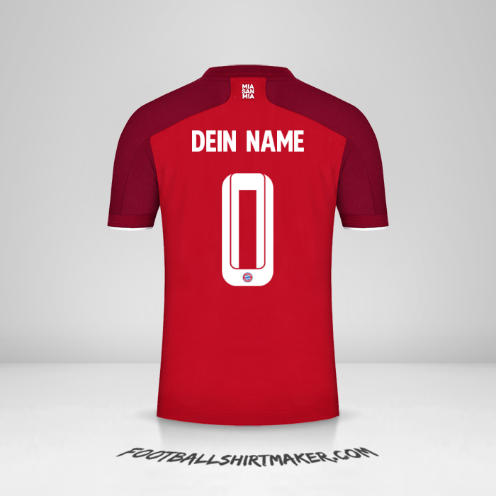 Trikot FC Bayern Munchen Cup 2021/2022 -  dein name - 0