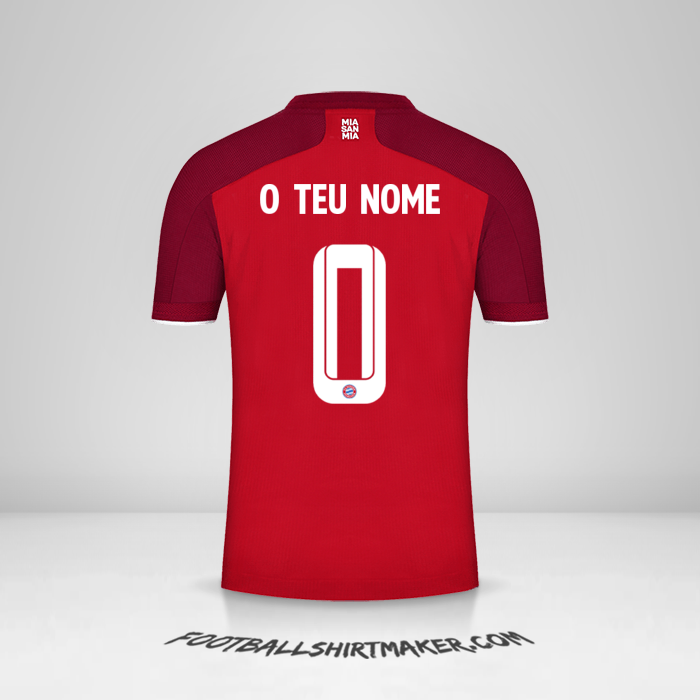 Camisola FC Bayern Munchen Cup 2021/2022 -  o teu nome - 0