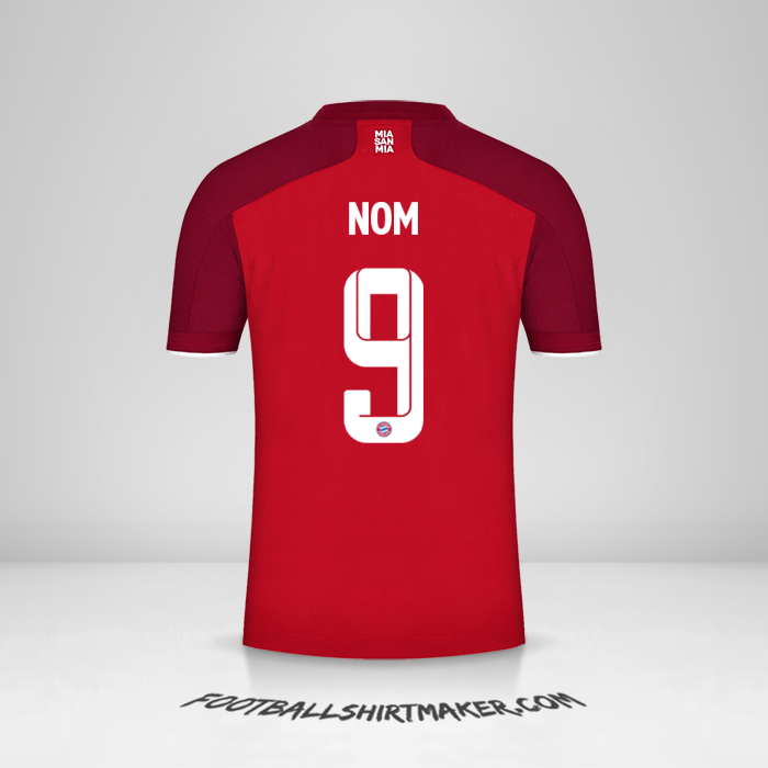 Maillot FC Bayern Munchen Cup 2021/2022 -  nom - 9