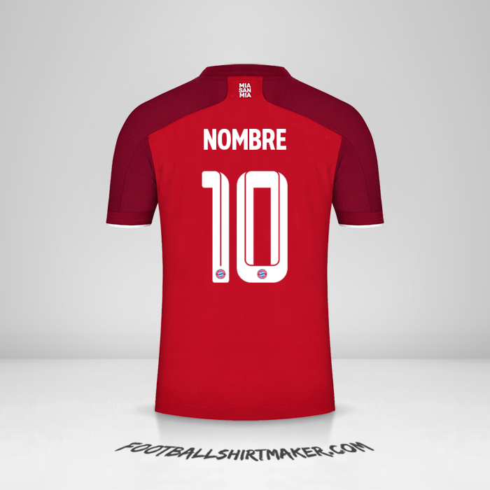 Camiseta FC Bayern Munchen Cup 2021/2022 -  nombre - 10