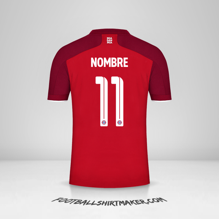 Camiseta FC Bayern Munchen Cup 2021/2022 -  nombre - 11
