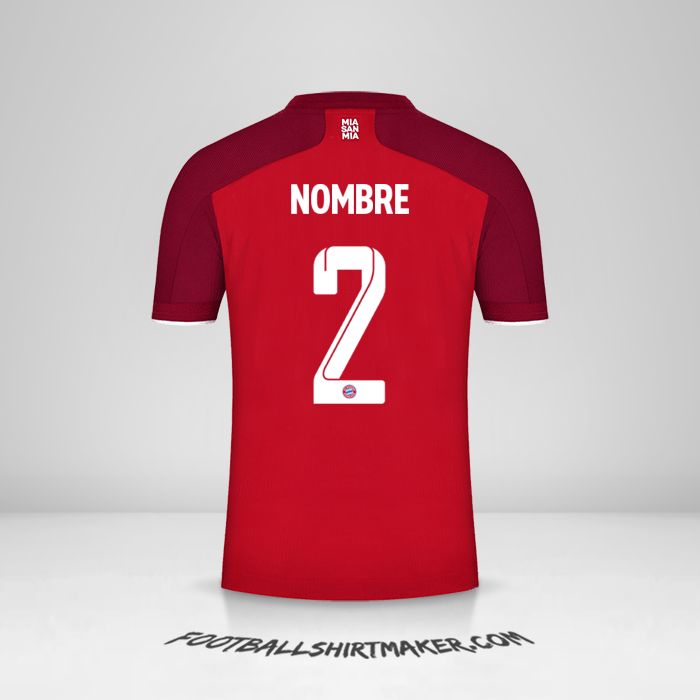 Camiseta FC Bayern Munchen Cup 2021/2022 -  nombre - 2