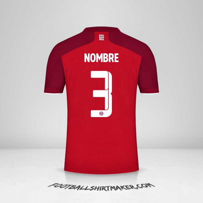 Jersey FC Bayern Munchen Cup 2021/2022 -  nombre - 3