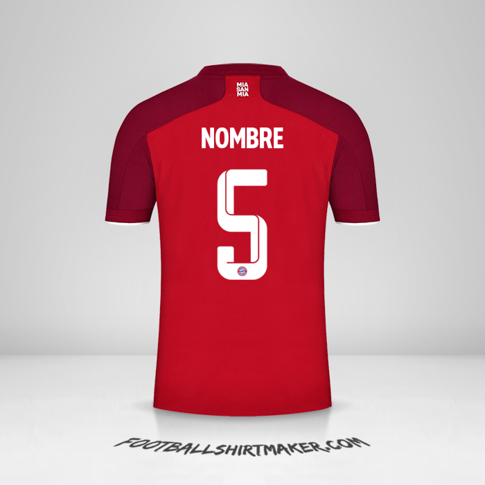 Jersey FC Bayern Munchen Cup 2021/2022 -  nombre - 5
